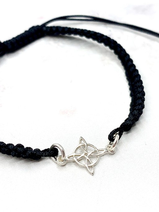 Witches Knot 'Glinda' Bracelet in Macrame and Silver