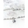 Silver 'Magic star' anklet