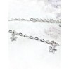 Silver 'Magic star' anklet