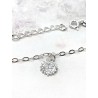 Silver 'Summer' anklet