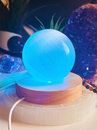 Base led iluminación minerales - colores