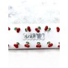 Cherry Earrings with Silver Screw Closure