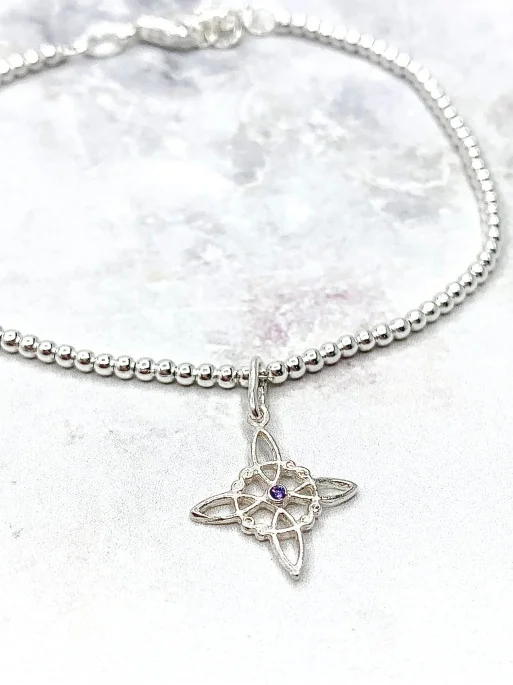Witches Knot 'Bridget' Bracelet with Amethyst