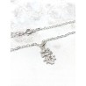 Silver Caravaca Cross Anklet - Powerful Talisman