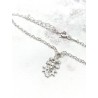 Silver Caravaca Cross Anklet - Powerful Talisman