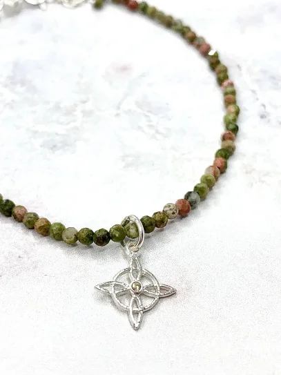 Pulsera 'Glinda' de Nudo Brujas y Unakita