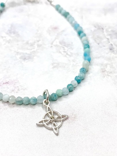 Pulsera 'Glinda' de Nudo Brujas y Amazonita