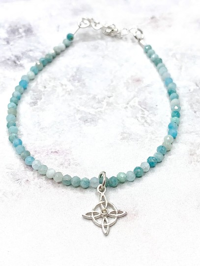 Pulsera 'Glinda' de Nudo Brujas y Amazonita