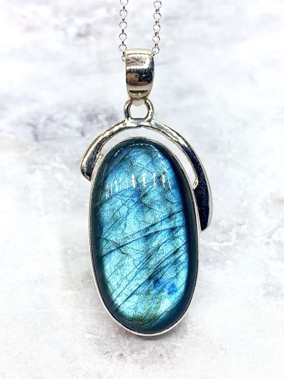 Natural Labradorite Necklace - Limited Edition - Extra Quality