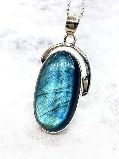 Natural Labradorite Necklace - Limited Edition - Extra Quality