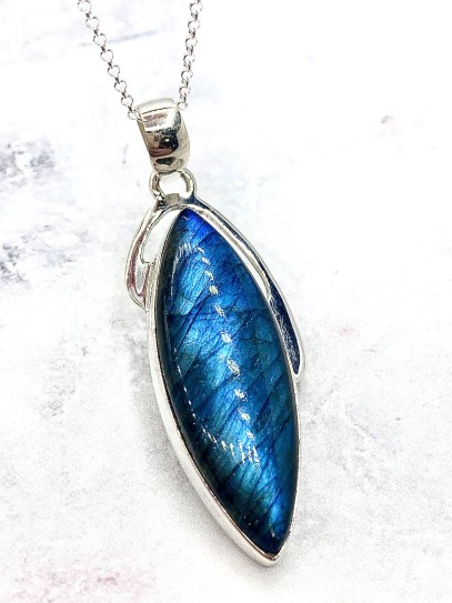 Collaret de Labradorita natural - Edició limitada - Qualitat extra - Protecció i intuïció