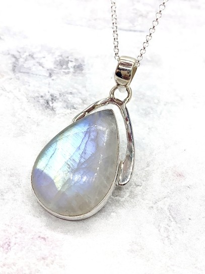 Collaret de Pedra lluna natural - Edició limitada - Qualitat extra