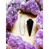Péndulo curativo de Reiki de Turmalina negra - Protección