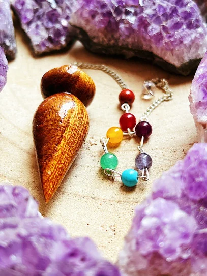 Pèndol curatiu de Reiki de fusta dels 7 Xacres - Equilibri