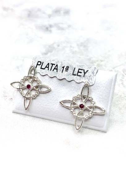 Arracades 'Bridget' de Nus Bruixes i Robí