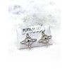 Pendientes 'Bridget' de Nudo Brujas y Topacio azul