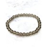 Pulsera 'Asha' de Cuarzo ahumado 6mm | Trabajo y protección