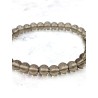 Pulsera 'Asha' de Cuarzo ahumado 6mm | Trabajo y protección