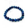 Blue Tiger Eye 'Asha' bracelet 8mm | Protection and luck