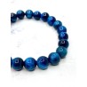 Blue Tiger Eye 'Asha' bracelet 8mm | Protection and luck