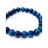 Blue Tiger Eye 'Asha' bracelet 8mm | Protection and luck