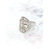 Caravaca Cross Silver Ring
