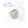Anillo Cruz de Caravaca de plata