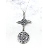 Witches Knot and Tetragrammaton 'Aristide' necklace - Double Protection