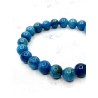Pulsera 'Asha' de Apatito azul 8mm | Amistad y comunicación