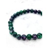 Zoisite and Ruby 'Asha' bracelet 6mm | Protection and abundance
