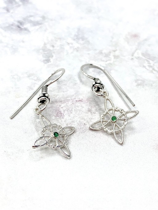Emerald Witch Knot Earrings | Earth Signs (Virgo, Taurus and Capricorn) (copia)