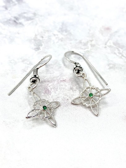 Emerald Witch Knot Earrings | Earth Signs (Virgo, Taurus and Capricorn) (copia)