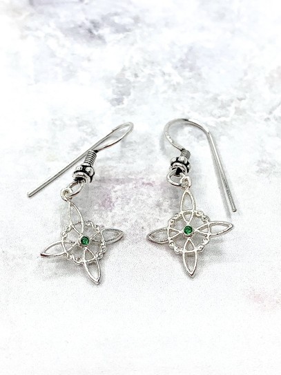 Emerald Witch Knot Earrings | Earth Signs (Virgo, Taurus and Capricorn) (copia)