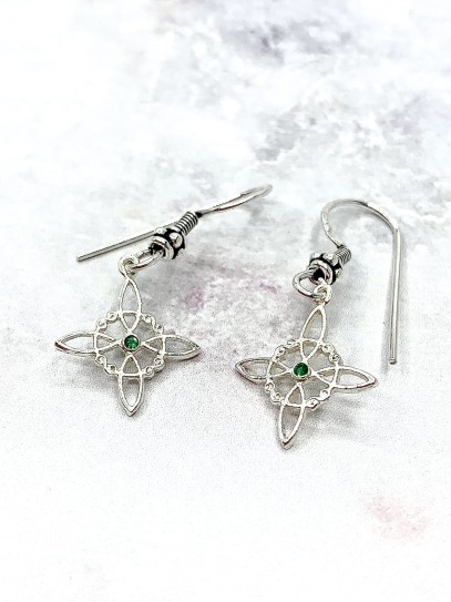 Emerald Witch Knot Earrings | Earth Signs (Virgo, Taurus and Capricorn) (copia)