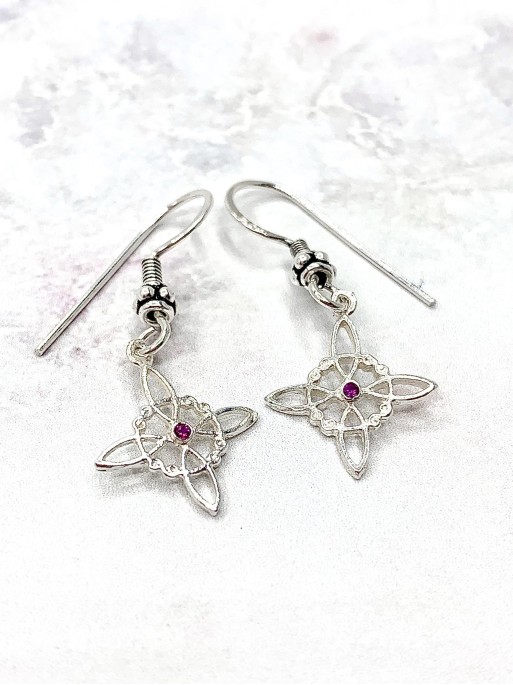 Ruby Witch Knot Earrings | Fire Signs (Aries, Leo and Sagittarius)