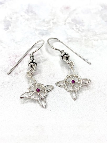 Ruby Witch Knot Earrings | Fire Signs (Aries, Leo and Sagittarius)