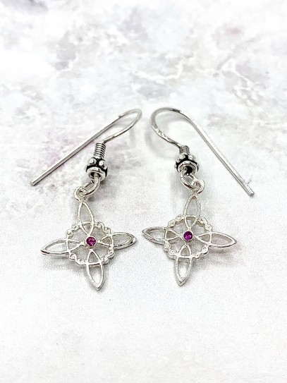 Ruby Witch Knot Earrings | Fire Signs (Aries, Leo and Sagittarius)