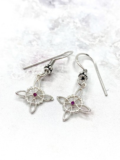 Ruby Witch Knot Earrings | Fire Signs (Aries, Leo and Sagittarius)