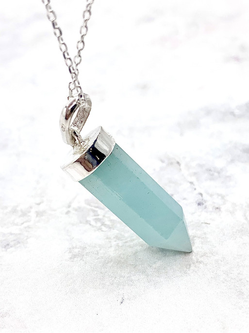 Collar punta de Amazonita grande | Protección y fortaleza