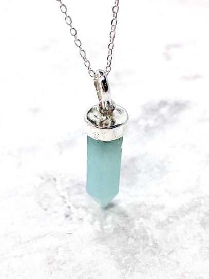 Collar punta de Amazonita grande | Protección y fortaleza