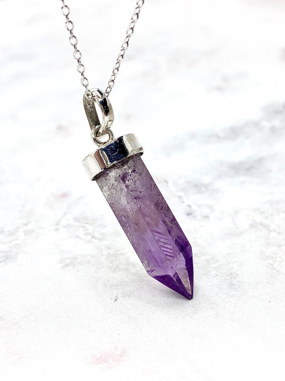 Collaret punta d'Ametista gran | Curació i protecció