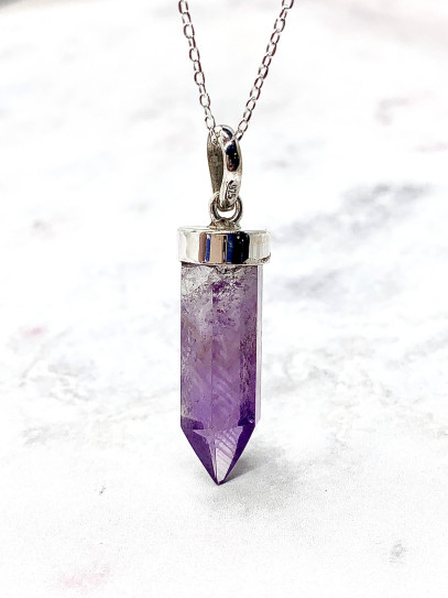 Collaret punta d'Ametista gran | Curació i protecció