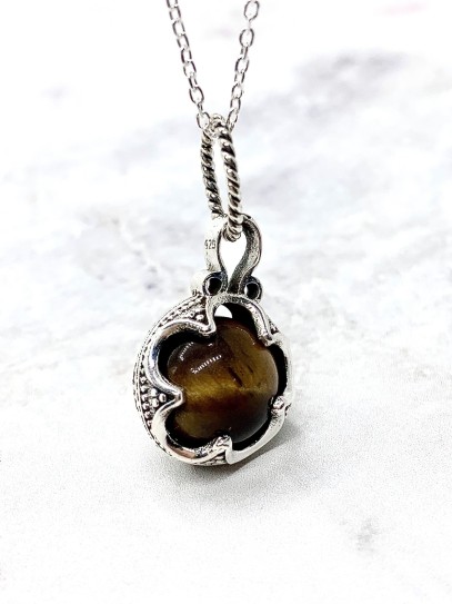 Collar 'Gotland' de Ojo de Tigre