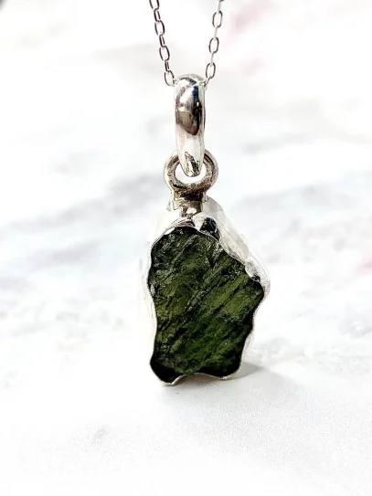 Collar Moldavita grande 3-4 cm | Suerte y espiritualidad