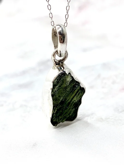 Collar Moldavita grande 3-4 cm | Suerte y espiritualidad