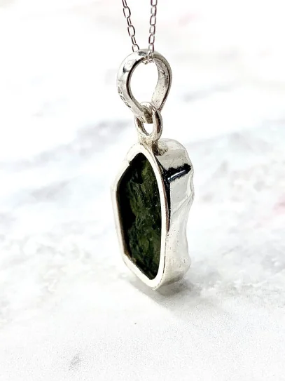 Collar Moldavita grande 3-4 cm | Suerte y espiritualidad