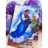 Saint Gabriel holy card with prayer