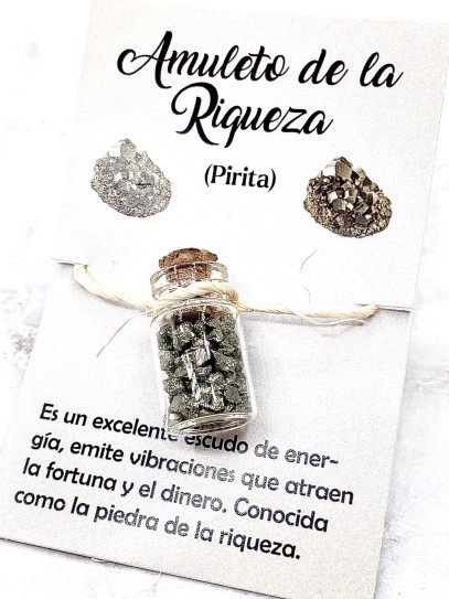 Flascó de Pirita - Amulet de la Riquesa, abundància i prosperitat