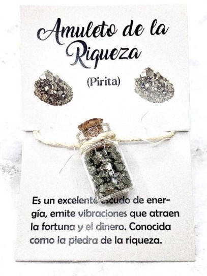 Flascó de Pirita - Amulet de la Riquesa, abundància i prosperitat