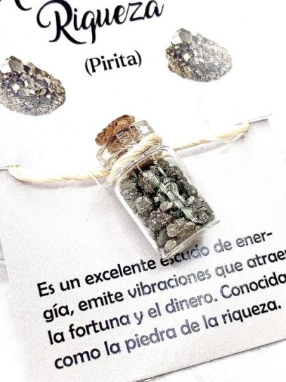 Flascó de Pirita - Amulet de la Riquesa, abundància i prosperitat